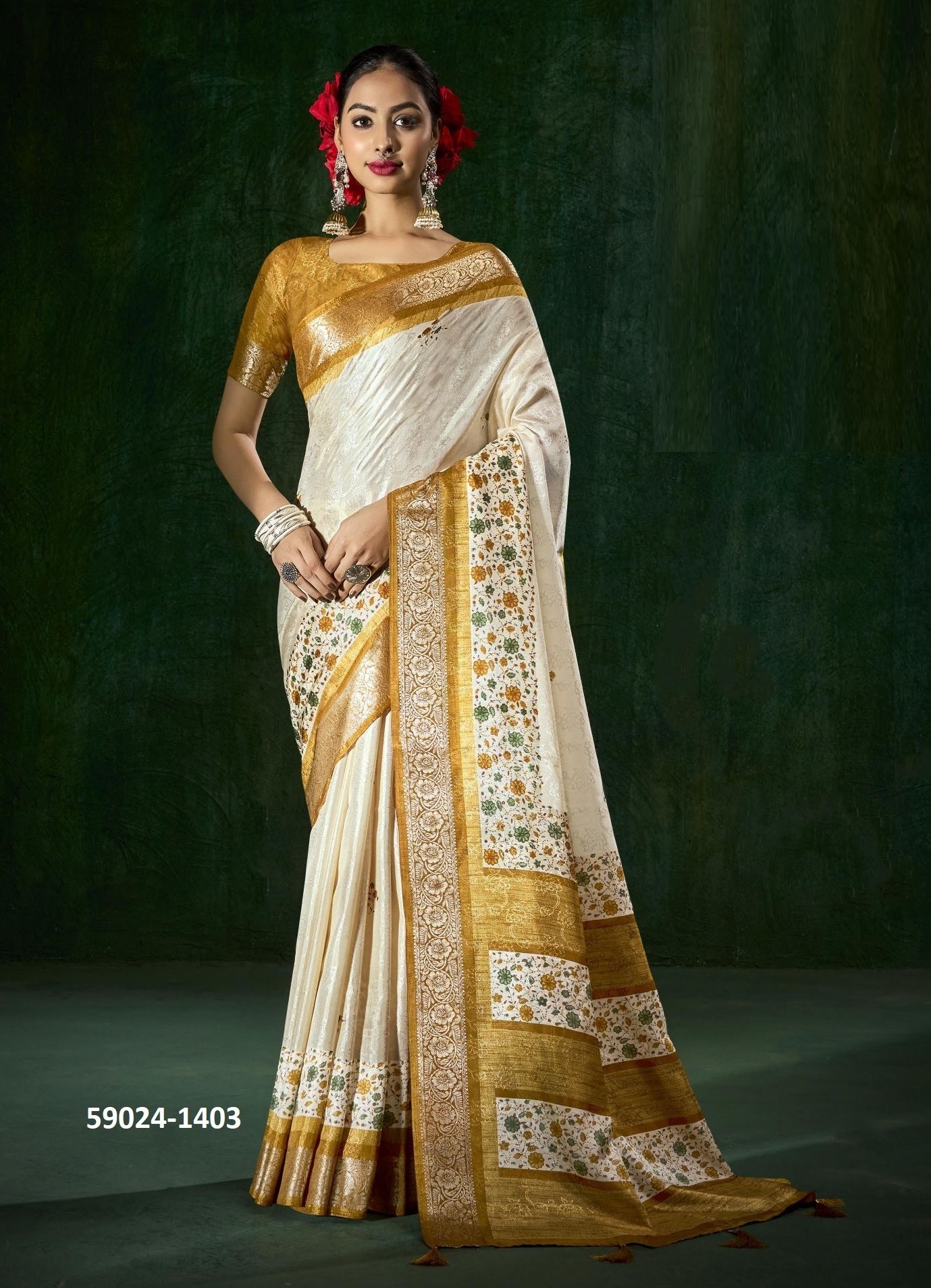 SMART LOOK 14 - Catalog # 59024 (Set of 6 Sarees) by Brand SHUBH SHREE CREATIONS