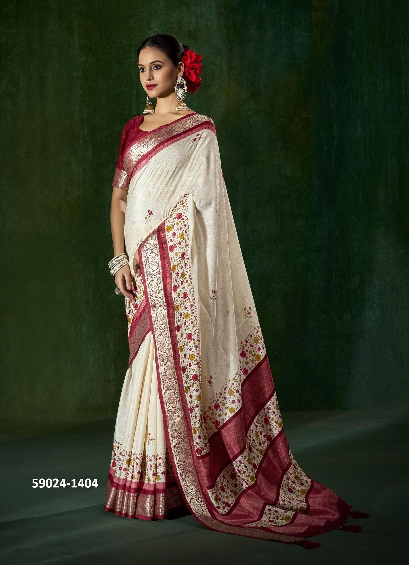 SMART LOOK 14 - Catalog # 59024 (Set of 6 Sarees) by Brand SHUBH SHREE CREATIONS