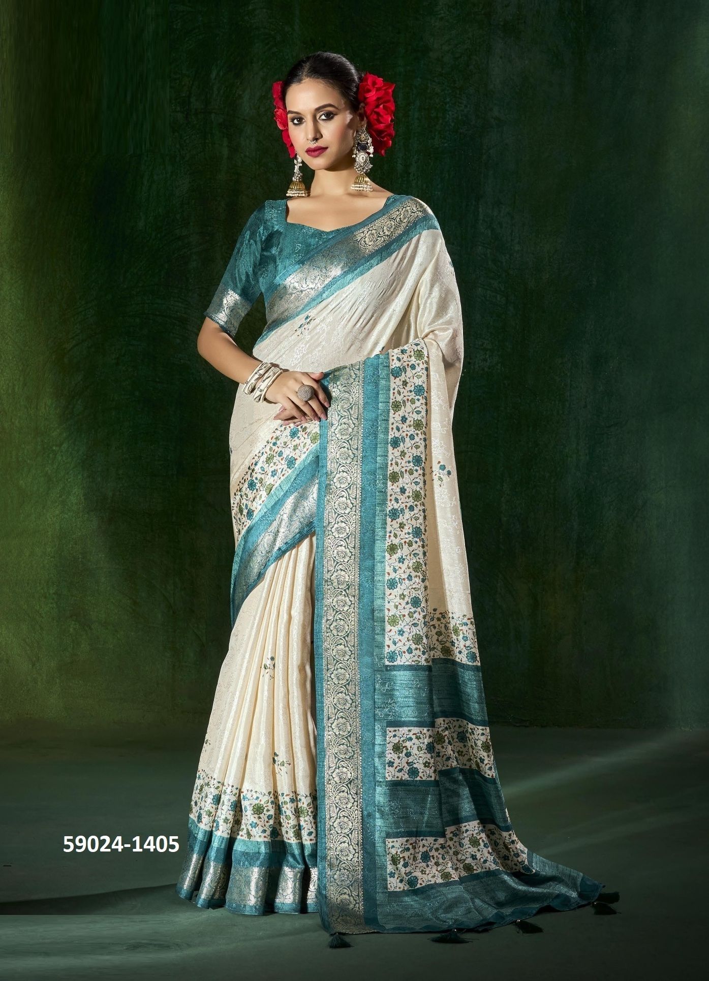 SMART LOOK 14 - Catalog # 59024 (Set of 6 Sarees) by Brand SHUBH SHREE CREATIONS