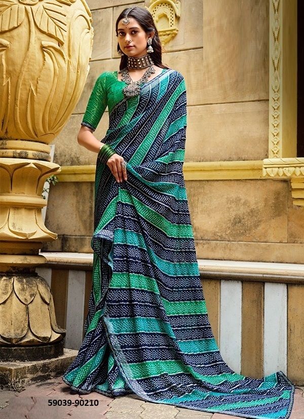 RANGREZ 3 - Catalog # 59039 (Set of 12 Sarees) by Brand VIPUL FASHIONS