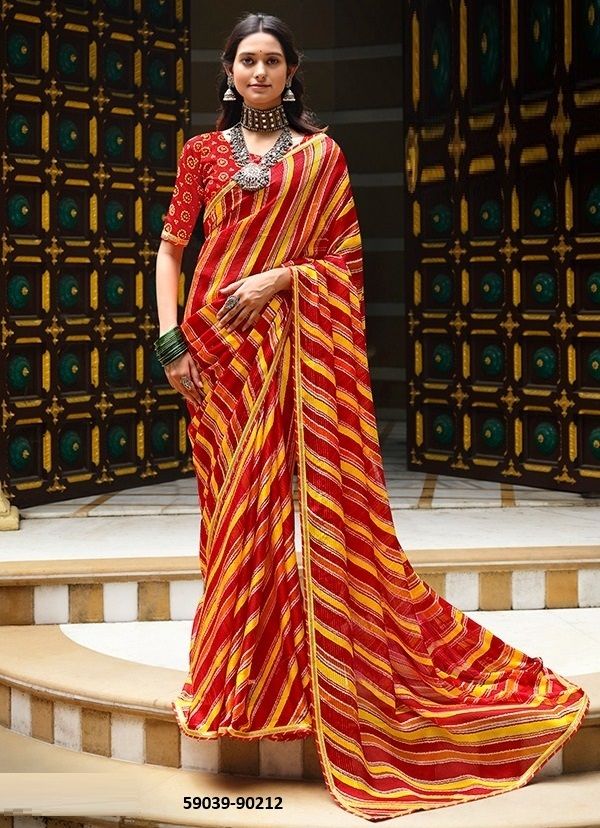 RANGREZ 3 - Catalog # 59039 (Set of 12 Sarees) by Brand VIPUL FASHIONS