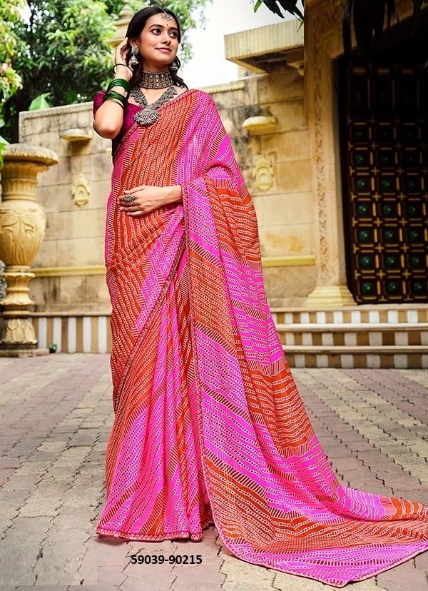 RANGREZ 3 - Catalog # 59039 (Set of 12 Sarees) by Brand VIPUL FASHIONS