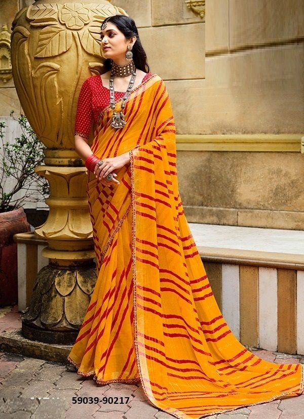RANGREZ 3 - Catalog # 59039 (Set of 12 Sarees) by Brand VIPUL FASHIONS