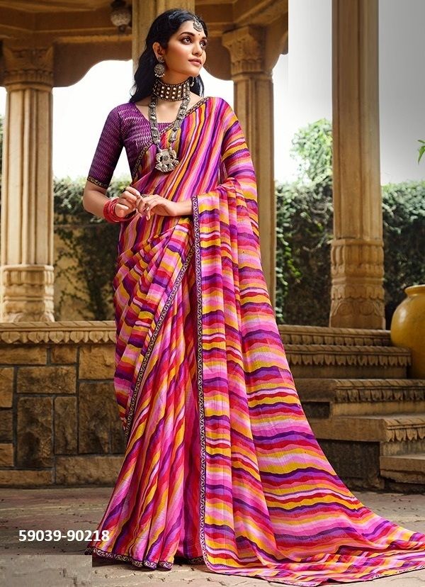 RANGREZ 3 - Catalog # 59039 (Set of 12 Sarees) by Brand VIPUL FASHIONS