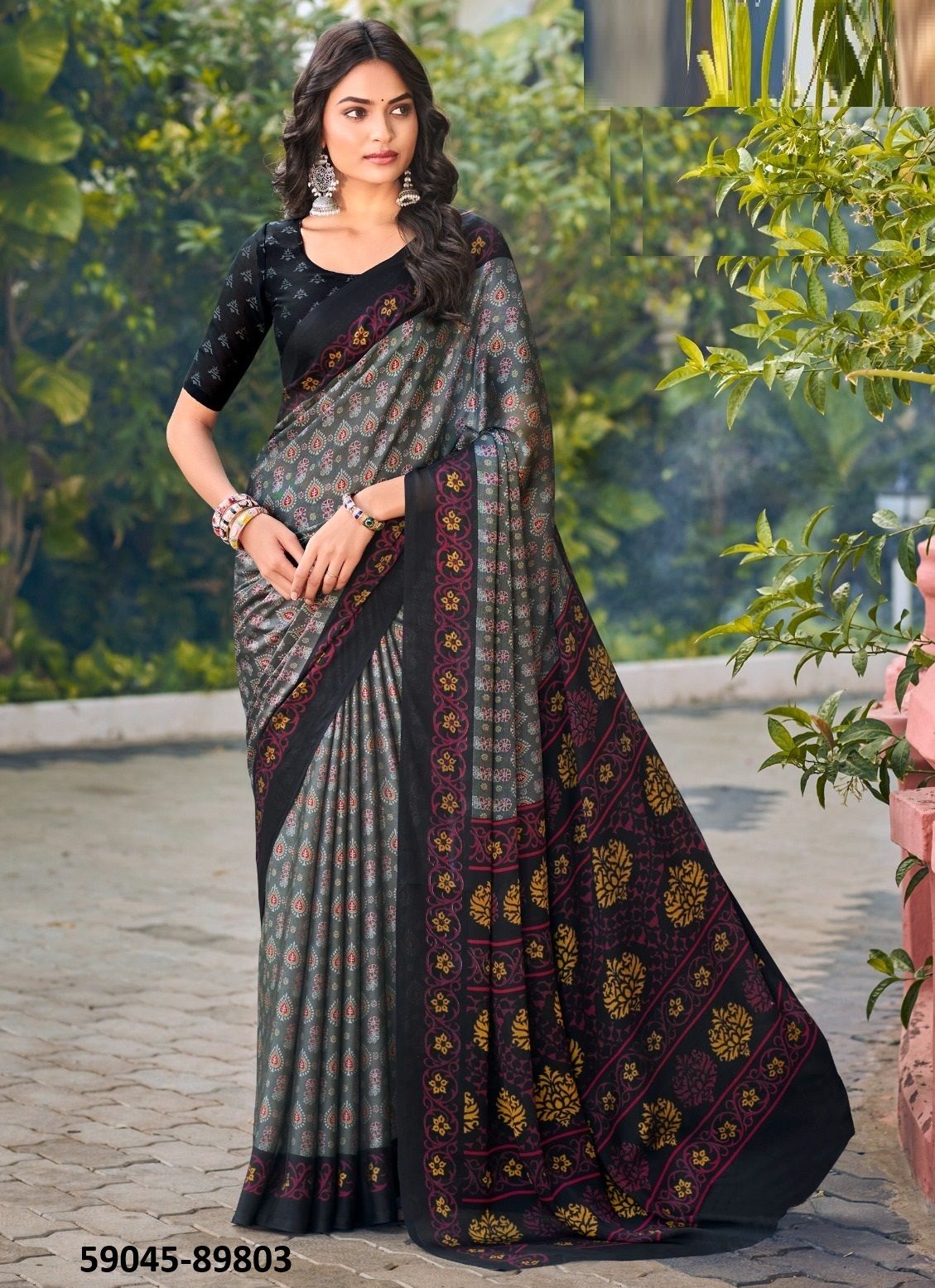 JULIET CHIFFON 20 - Catalog # 59045 (Set of 12 Sarees) by Brand VIPUL FASHIONS JULIET CHIFFON 20 - Catalog # 59045 (Set of 12 Sarees) by Brand VIPUL FASHIONS