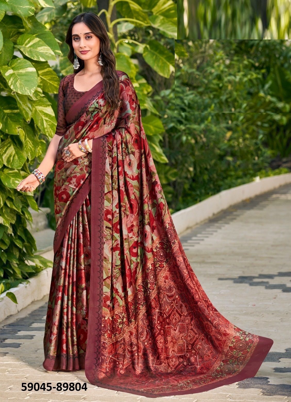 JULIET CHIFFON 20 - Catalog # 59045 (Set of 12 Sarees) by Brand VIPUL FASHIONS JULIET CHIFFON 20 - Catalog # 59045 (Set of 12 Sarees) by Brand VIPUL FASHIONS
