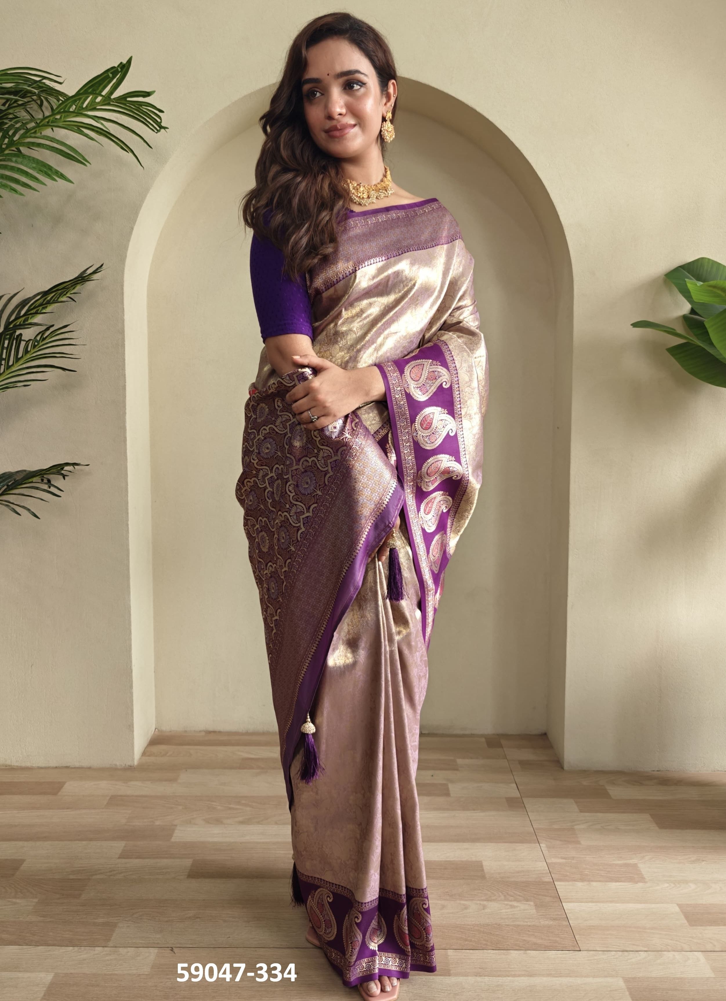 SAMISHA - Catalog # 59047 (Set of 4 Sarees) by Brand DESI MUSE SAMISHA - Catalog # 59047 (Set of 4 Sarees) by Brand DESI MUSE