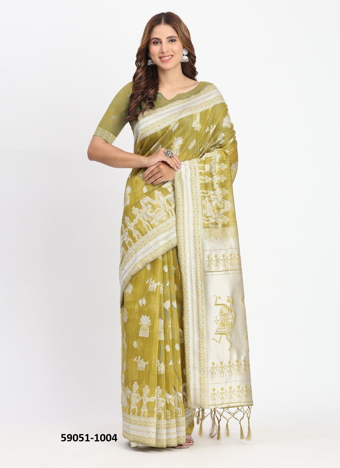 VARNIKA 2 - Catalog # 59051 (Set of 6 Sarees) by Brand DESI MUSE