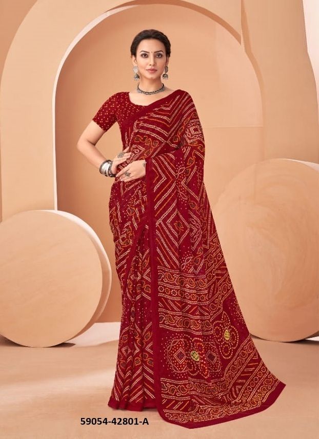 STAR CHIFFON 195 - Catalog # 59054 (Set of 12 Sarees) by Brand RUCHI SAREES STAR CHIFFON 195 - Catalog # 59054 (Set of 12 Sarees) by Brand RUCHI SAREES