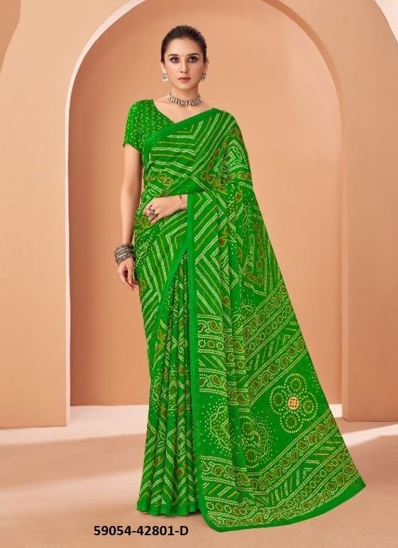 STAR CHIFFON 195 - Catalog # 59054 (Set of 12 Sarees) by Brand RUCHI SAREES STAR CHIFFON 195 - Catalog # 59054 (Set of 12 Sarees) by Brand RUCHI SAREES