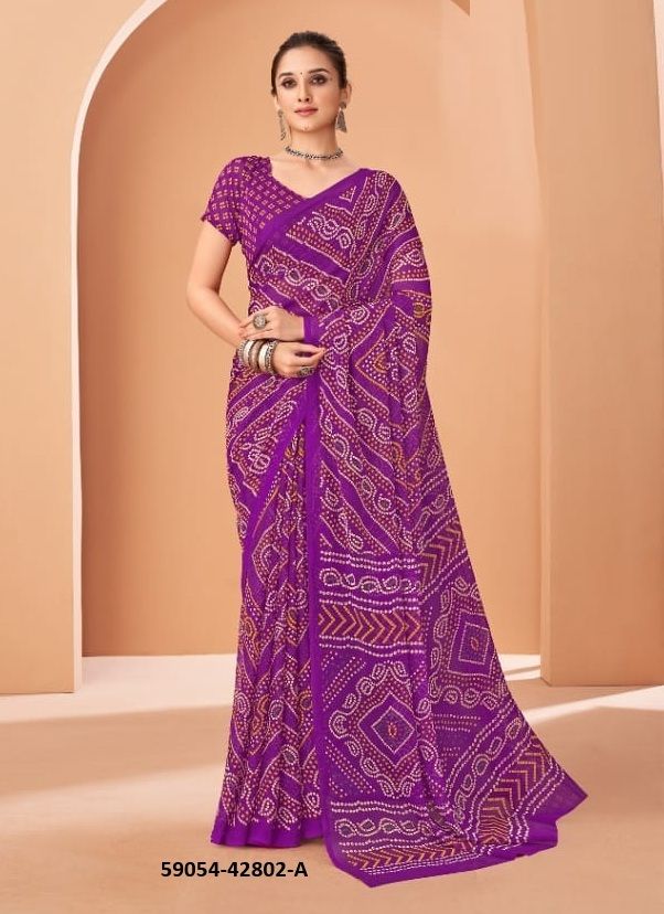 STAR CHIFFON 195 - Catalog # 59054 (Set of 12 Sarees) by Brand RUCHI SAREES STAR CHIFFON 195 - Catalog # 59054 (Set of 12 Sarees) by Brand RUCHI SAREES