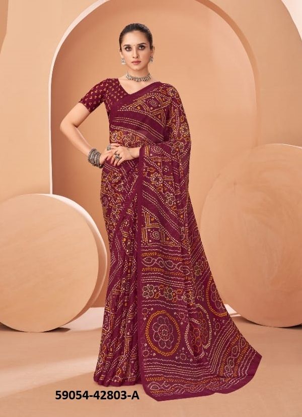 STAR CHIFFON 195 - Catalog # 59054 (Set of 12 Sarees) by Brand RUCHI SAREES STAR CHIFFON 195 - Catalog # 59054 (Set of 12 Sarees) by Brand RUCHI SAREES