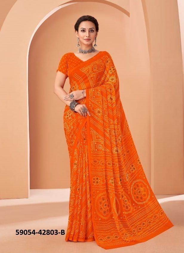 STAR CHIFFON 195 - Catalog # 59054 (Set of 12 Sarees) by Brand RUCHI SAREES STAR CHIFFON 195 - Catalog # 59054 (Set of 12 Sarees) by Brand RUCHI SAREES
