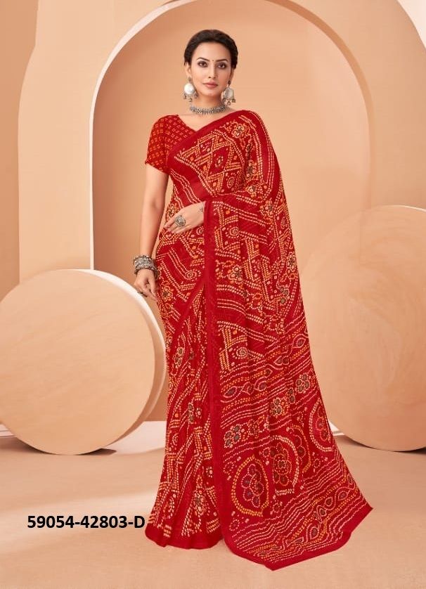 STAR CHIFFON 195 - Catalog # 59054 (Set of 12 Sarees) by Brand RUCHI SAREES STAR CHIFFON 195 - Catalog # 59054 (Set of 12 Sarees) by Brand RUCHI SAREES