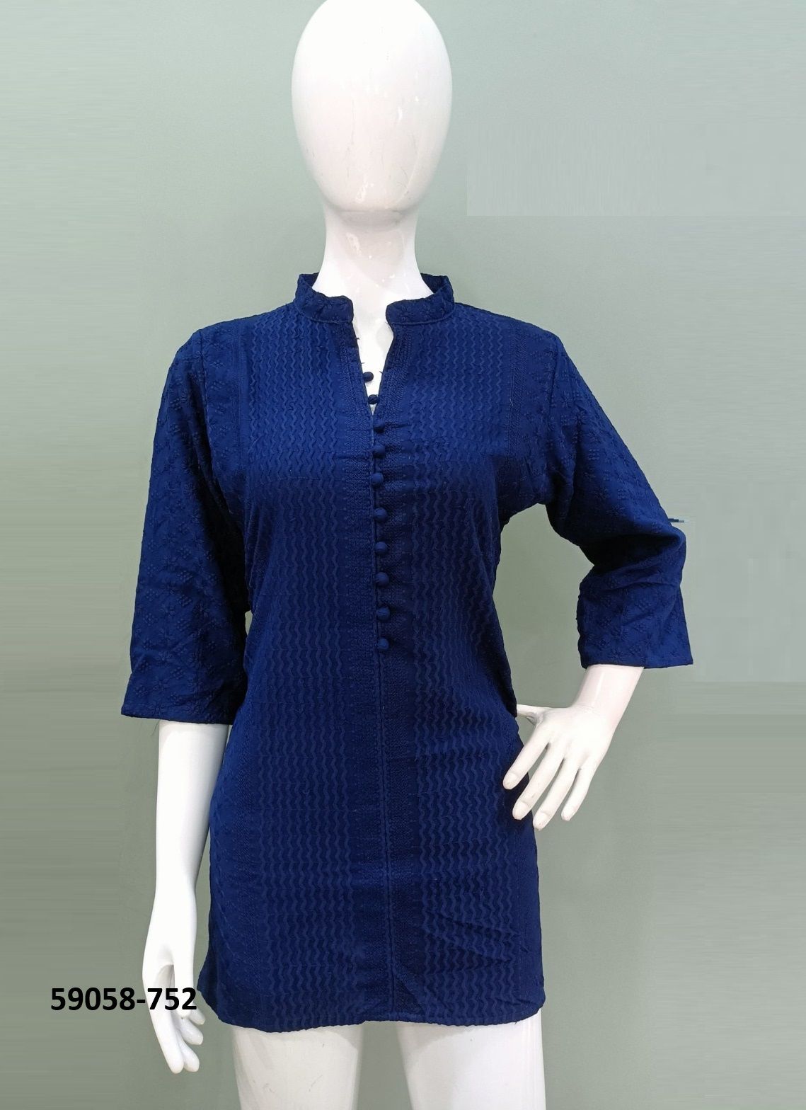 LUCKY - Catalog # 59058 (Set of 4 SIZE-SETS [Readymade Women's Kurtis / Tops]) by Brand TUNIC HOUSE