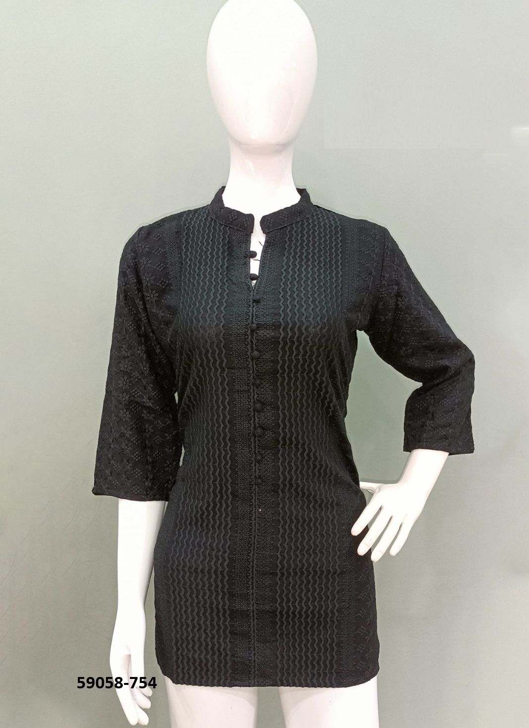 LUCKY - Catalog # 59058 (Set of 4 SIZE-SETS [Readymade Women's Kurtis / Tops]) by Brand TUNIC HOUSE