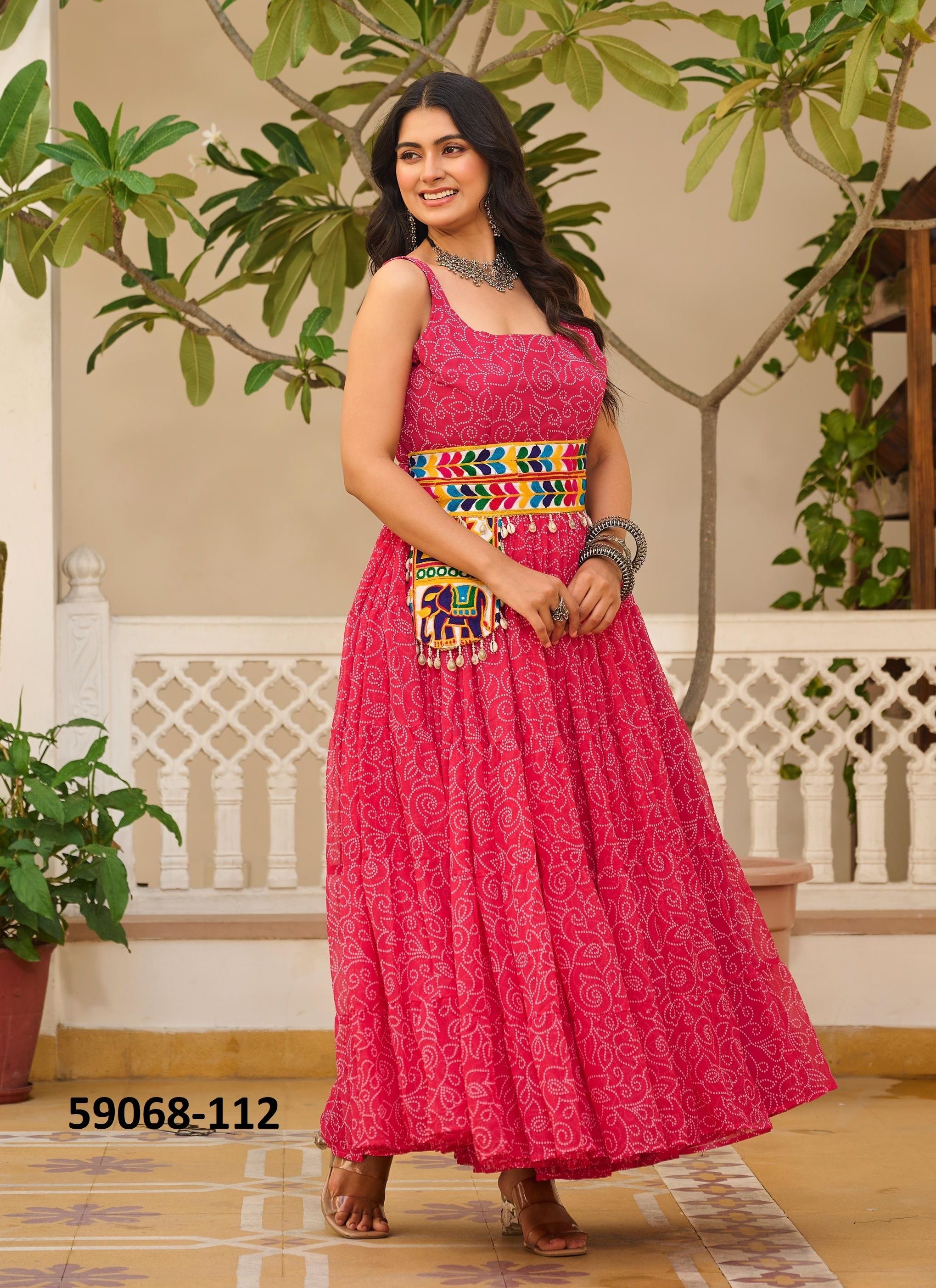 NAVTRATRI RAMZAT - Catalog # 59068 (Set of 3 Readymade Gowns) by Brand DESI MUSE NAVTRATRI RAMZAT - Catalog # 59068 (Set of 3 Readymade Gowns) by Brand DESI MUSE