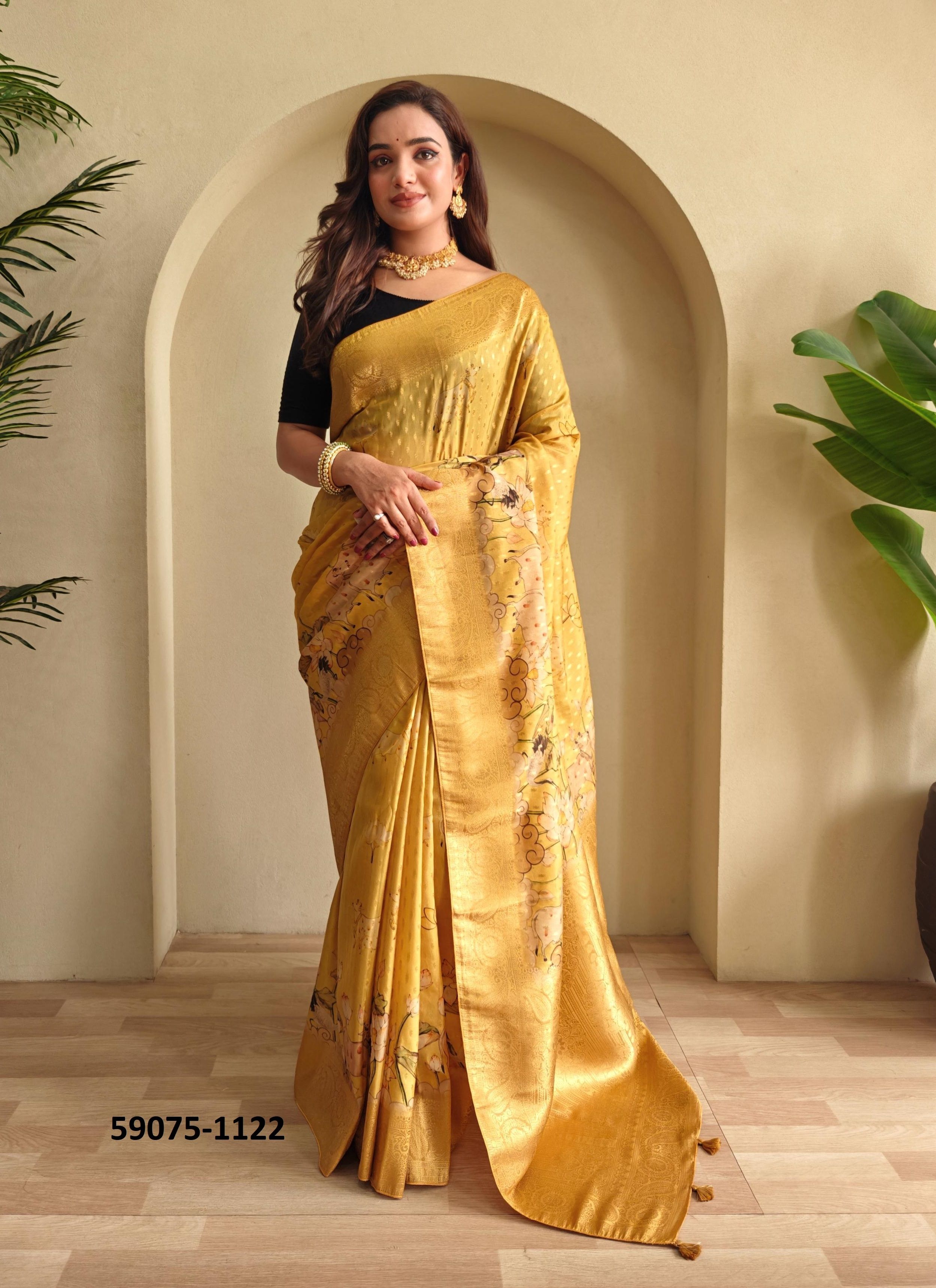 MANBHAVAN - Catalog # 59075 (Set of 4 Sarees) by Brand DESI MUSE