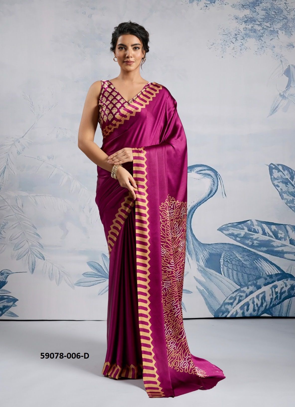 PURE AJRAKH PRINT 6 - Catalog # 59078 (Set of 6 Sarees) by Brand RAJTEX FABRICS PURE AJRAKH PRINT 6 - Catalog # 59078 (Set of 6 Sarees) by Brand RAJTEX FABRICS
