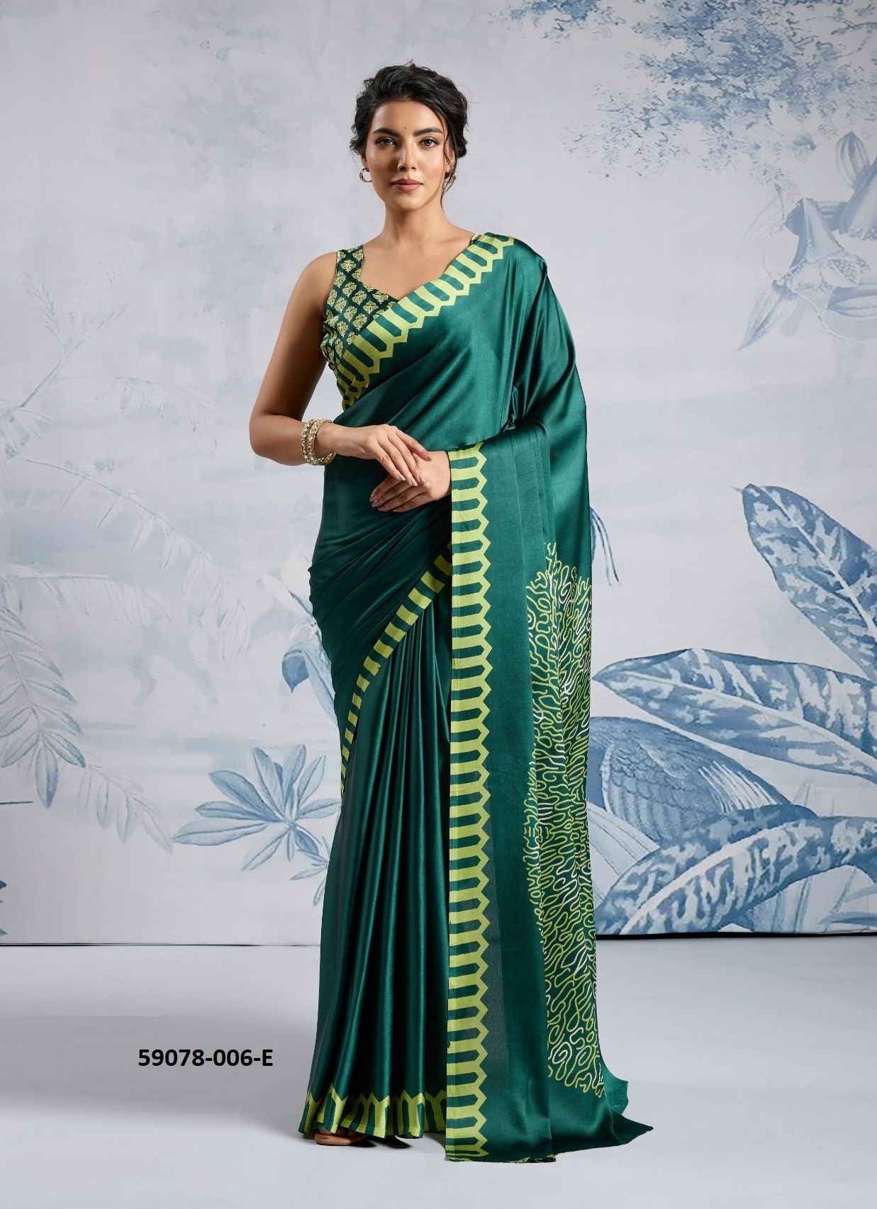 PURE AJRAKH PRINT 6 - Catalog # 59078 (Set of 6 Sarees) by Brand RAJTEX FABRICS PURE AJRAKH PRINT 6 - Catalog # 59078 (Set of 6 Sarees) by Brand RAJTEX FABRICS