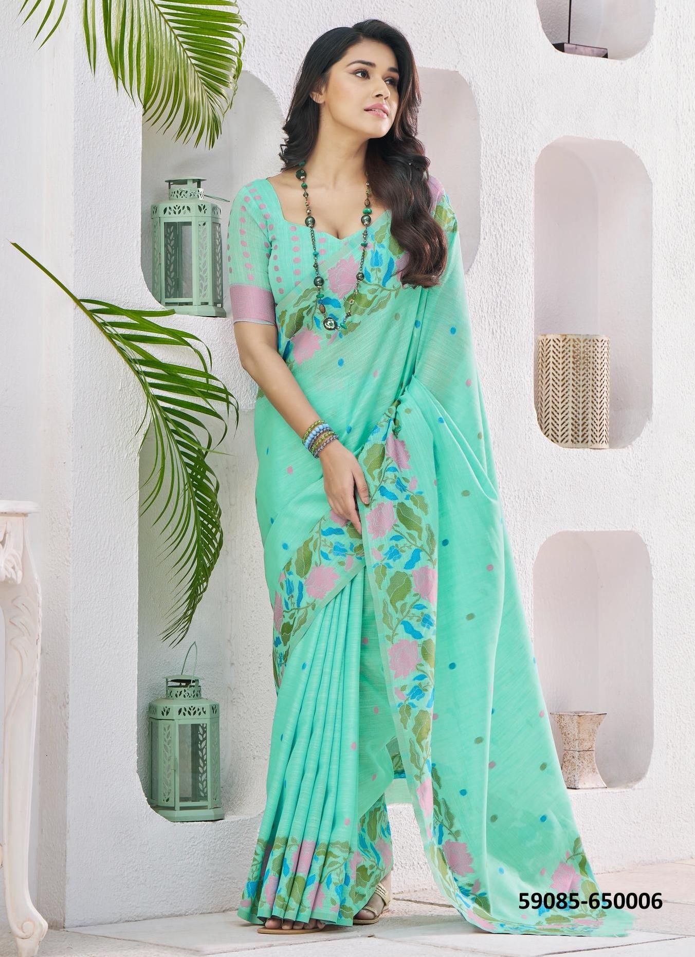 GULABI - Catalog # 59085 (Set of 6 Sarees) by Brand DESI MUSE GULABI - Catalog # 59085 (Set of 6 Sarees) by Brand DESI MUSE