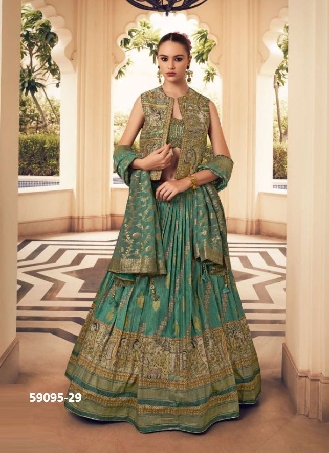 VISHNU LAKSHMI [WOMEN] - Catalog # 59095 (Set of 10 Indo-Western Outfits) by Brand KRESHVA