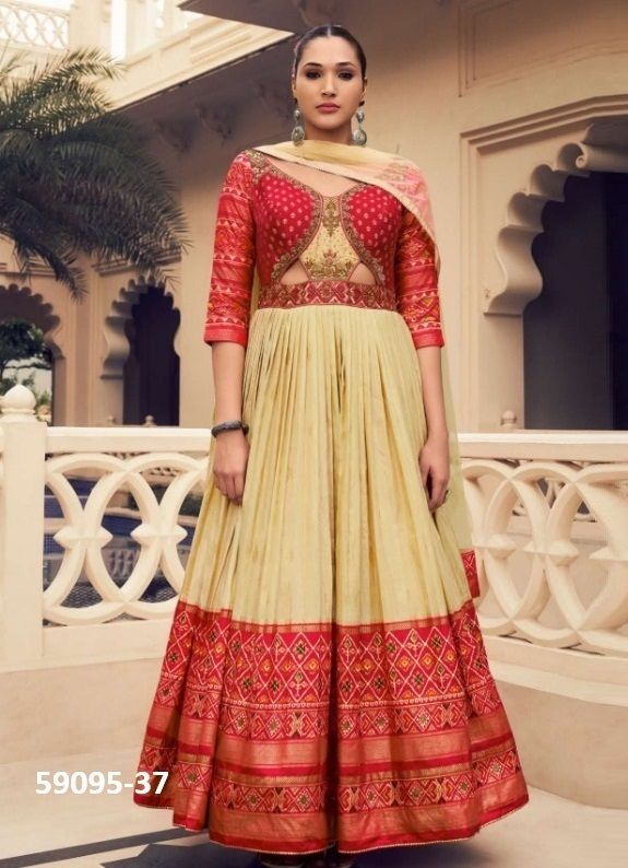 VISHNU LAKSHMI [WOMEN] - Catalog # 59095 (Set of 10 Indo-Western Outfits) by Brand KRESHVA