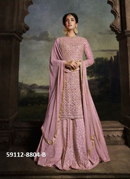 MOH COLOR PLUS - Catalog # 59112 (Set of 5 Semi-Stitched / Un-Stitched Suits) by Brand DESI MUSE