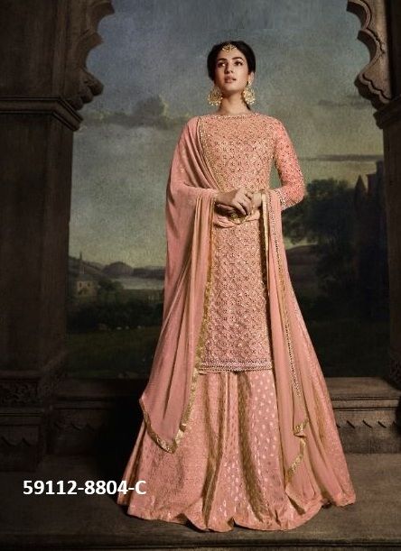 MOH COLOR PLUS - Catalog # 59112 (Set of 5 Semi-Stitched / Un-Stitched Suits) by Brand DESI MUSE