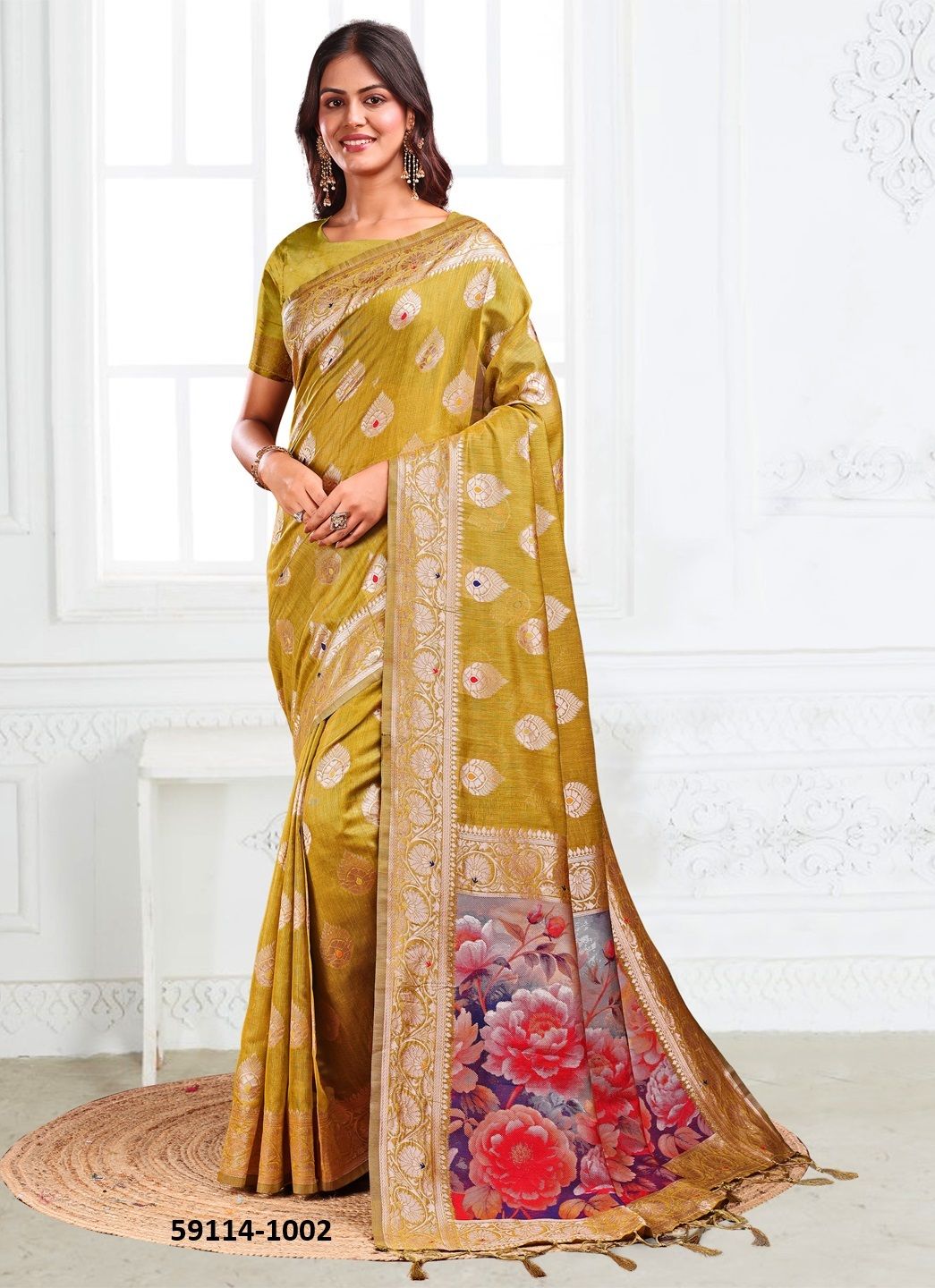 SUHANI - Catalog # 59114 (Set of 6 Sarees) by Brand DESI MUSE