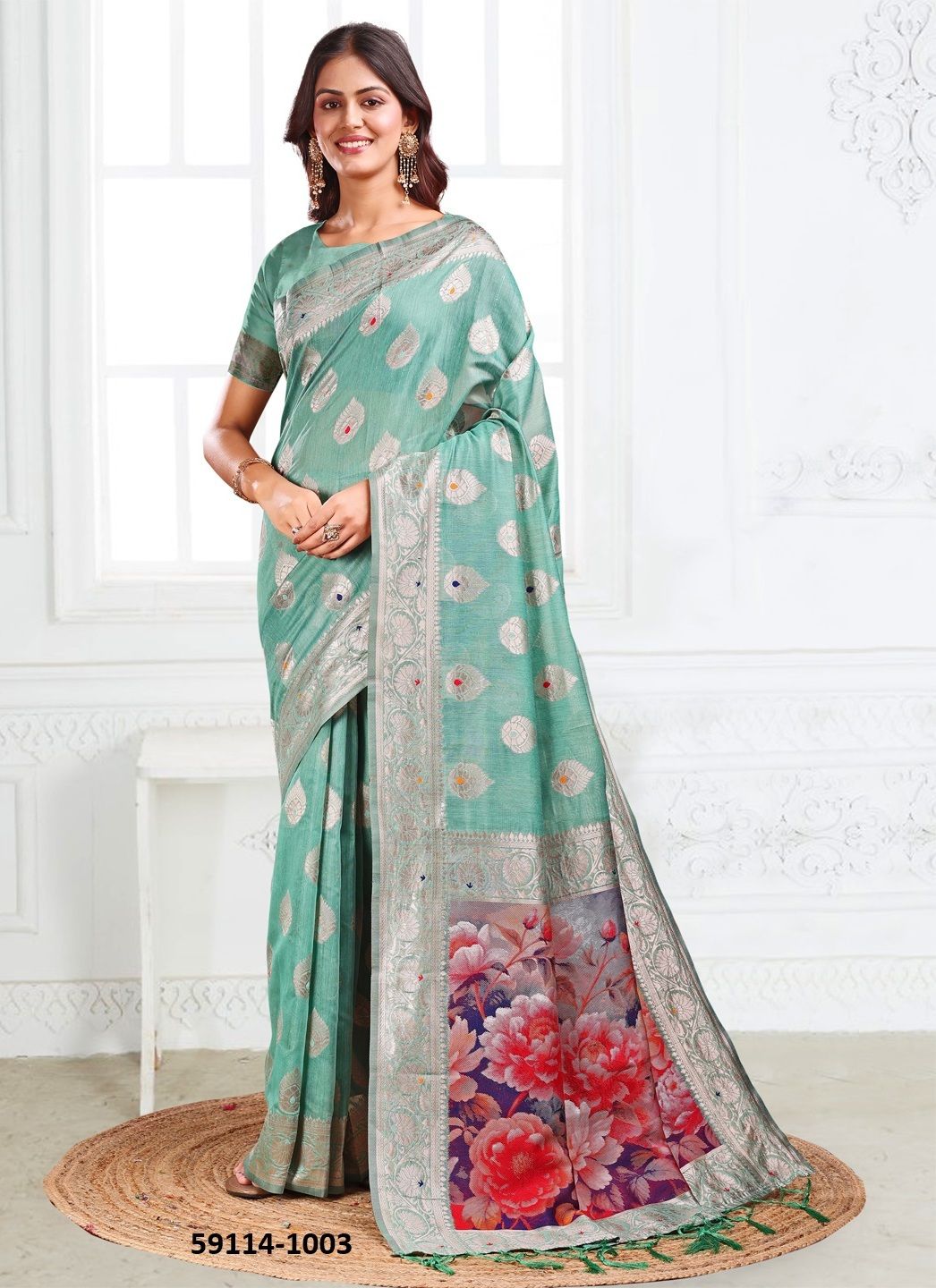 SUHANI - Catalog # 59114 (Set of 6 Sarees) by Brand DESI MUSE