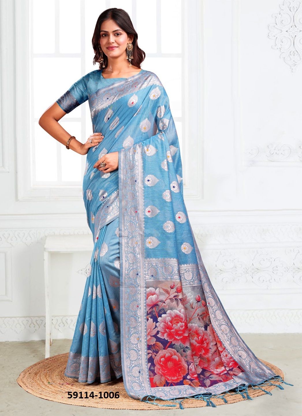 SUHANI - Catalog # 59114 (Set of 6 Sarees) by Brand DESI MUSE