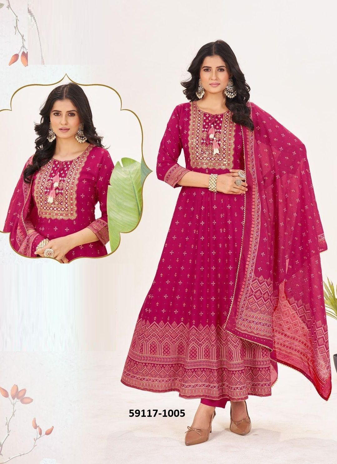 BAKU - Catalog # 59117 (Set of 6 Readymade Salwar Suits) by Brand BLUE HILLS BAKU - Catalog # 59117 (Set of 6 Readymade Salwar Suits) by Brand BLUE HILLS