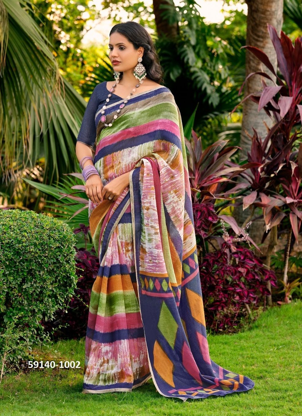 PURVI - Catalog # 59140 (Set of 10 Sarees) by Brand SR SAREES