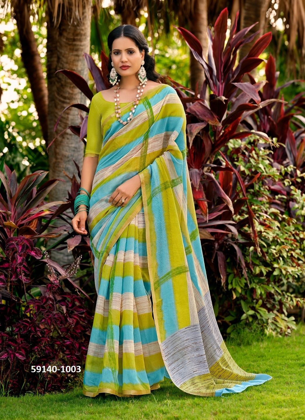 PURVI - Catalog # 59140 (Set of 10 Sarees) by Brand SR SAREES