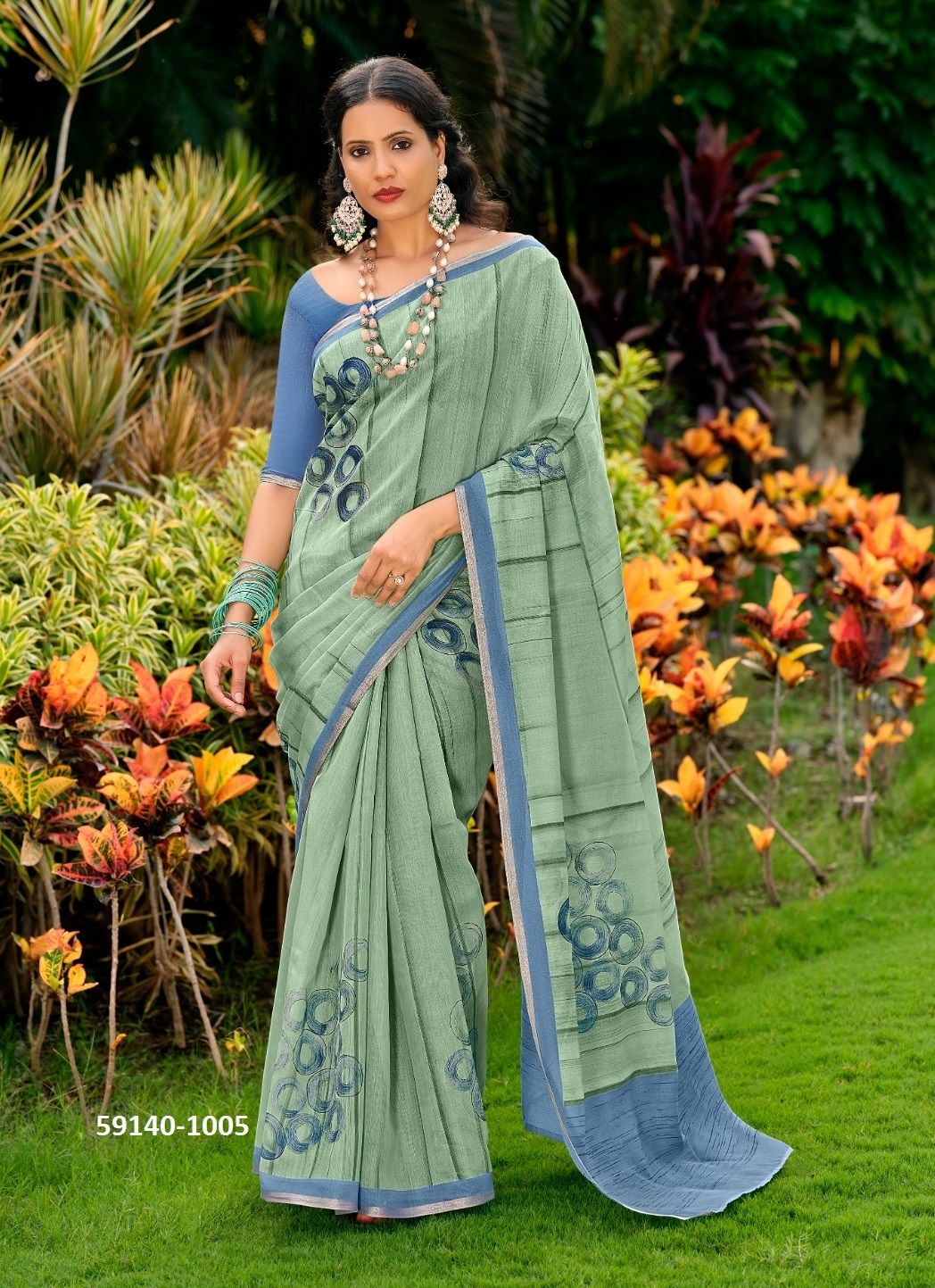PURVI - Catalog # 59140 (Set of 10 Sarees) by Brand SR SAREES