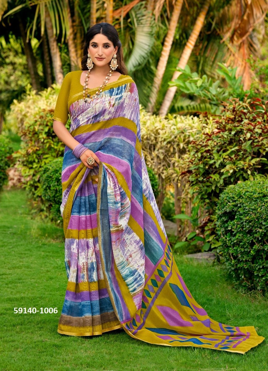 PURVI - Catalog # 59140 (Set of 10 Sarees) by Brand SR SAREES