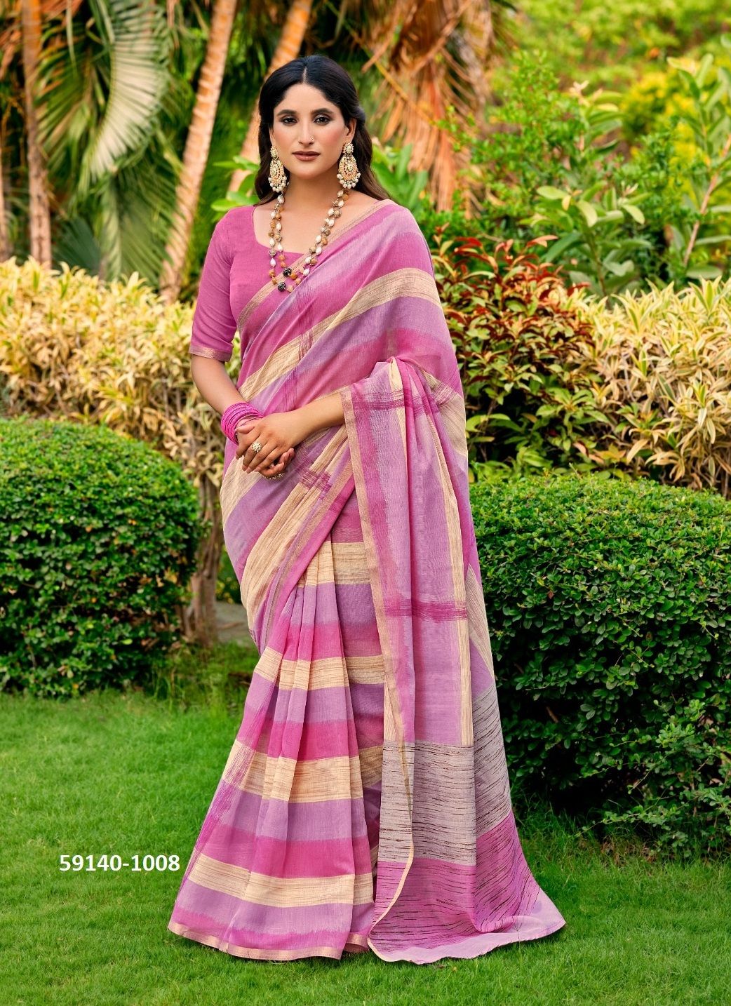 PURVI - Catalog # 59140 (Set of 10 Sarees) by Brand SR SAREES