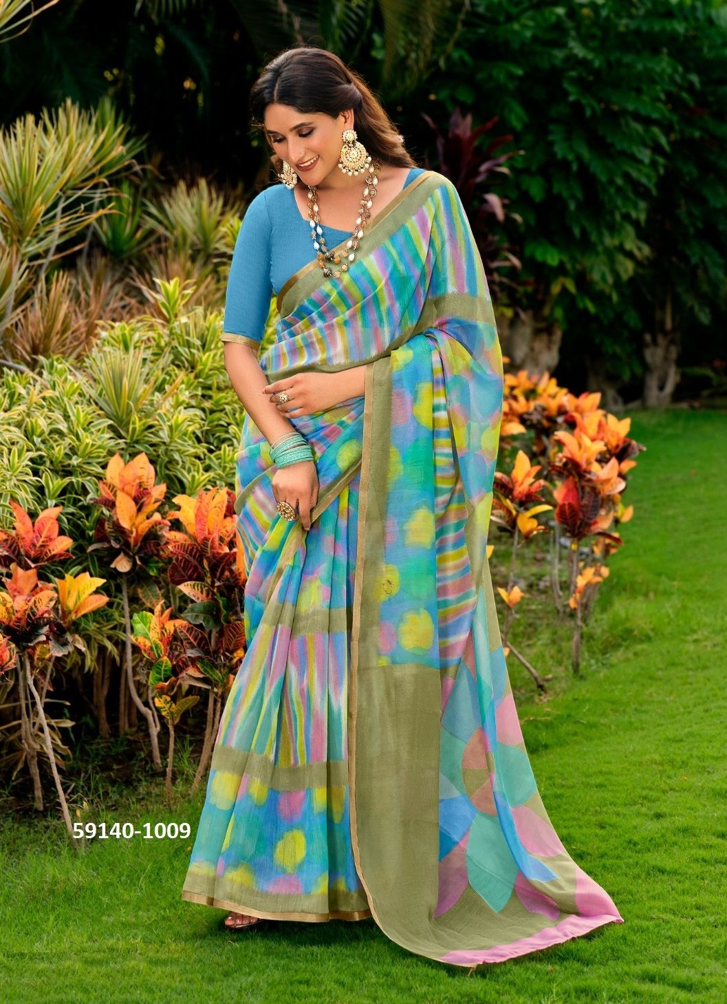 PURVI - Catalog # 59140 (Set of 10 Sarees) by Brand SR SAREES