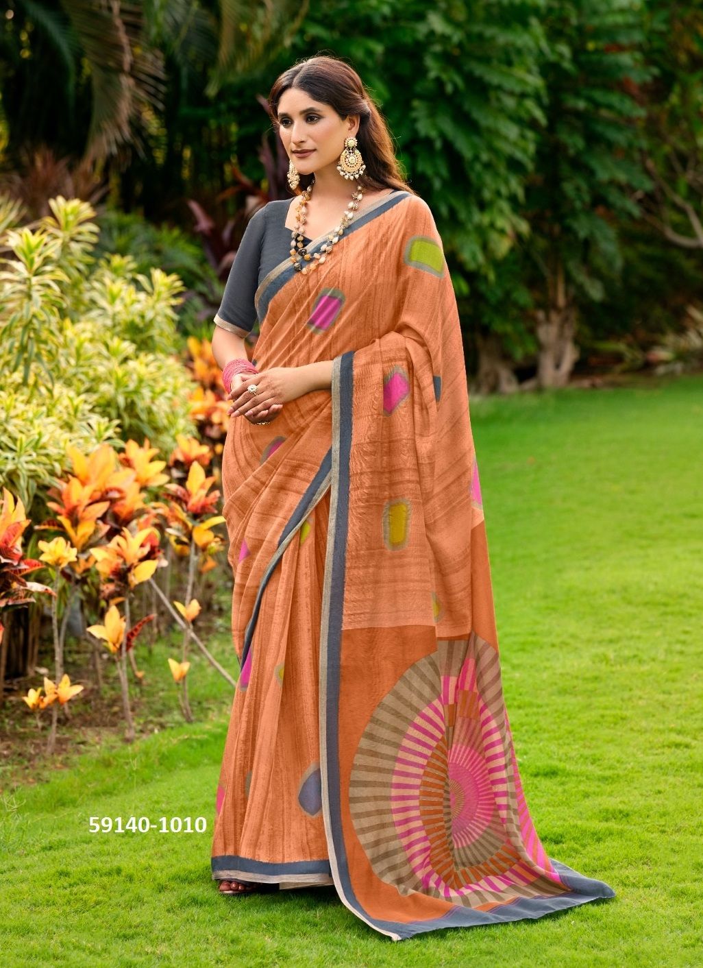 PURVI - Catalog # 59140 (Set of 10 Sarees) by Brand SR SAREES