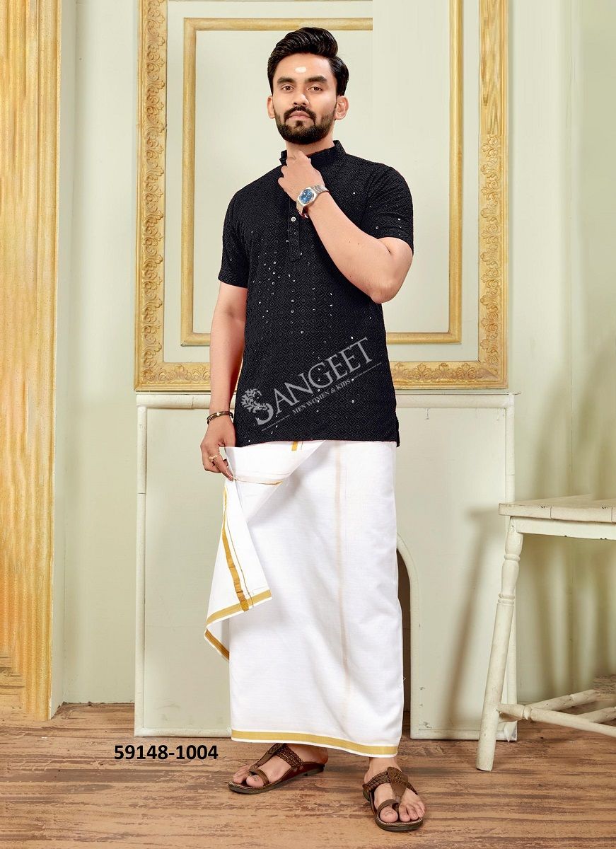 ROYAL SCHIFFLI - Catalog # 59148 (Set of 5 FATHER-SON COMBO) by Brand SANGEET