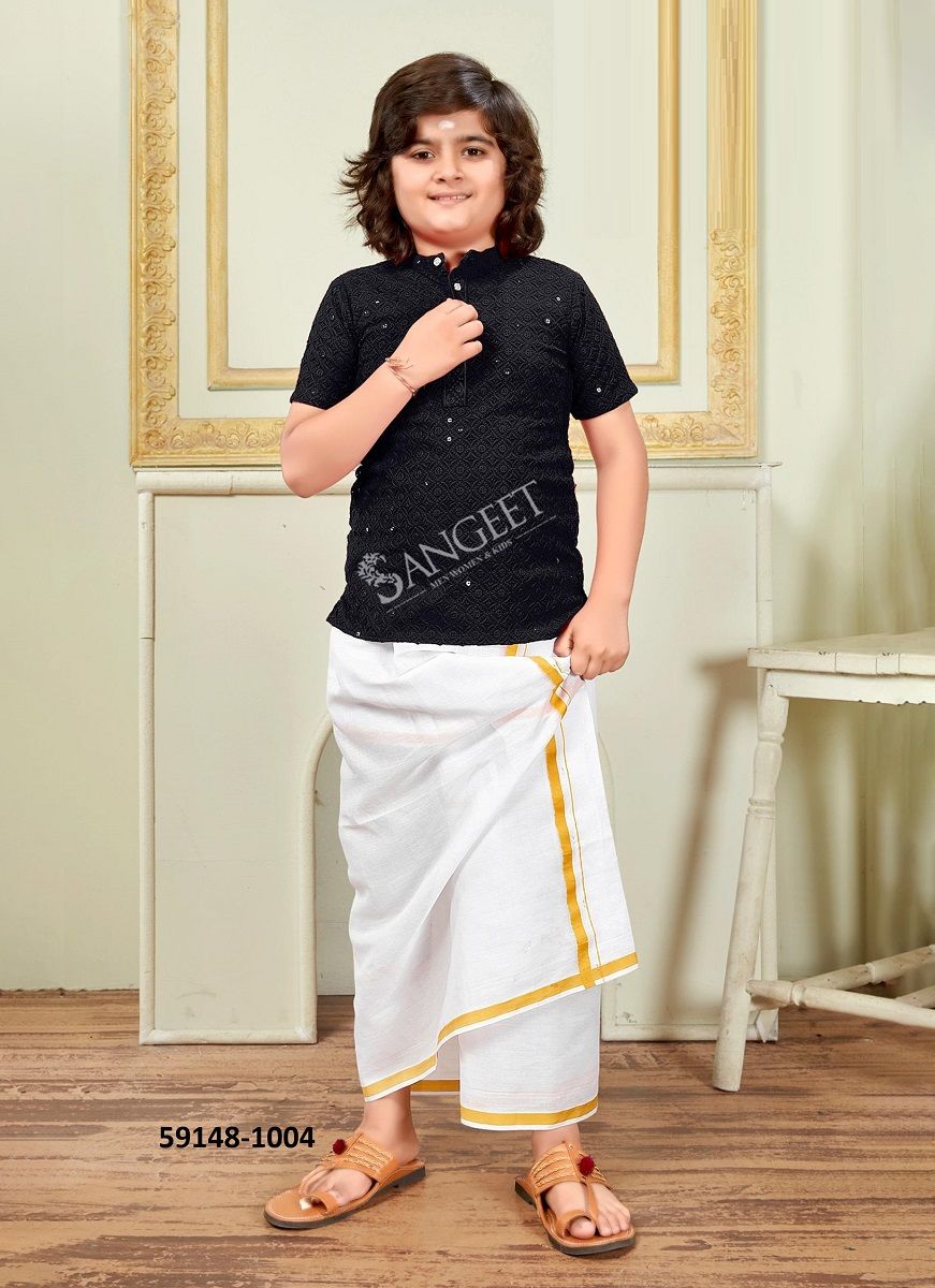 ROYAL SCHIFFLI - Catalog # 59148 (Set of 5 FATHER-SON COMBO) by Brand SANGEET