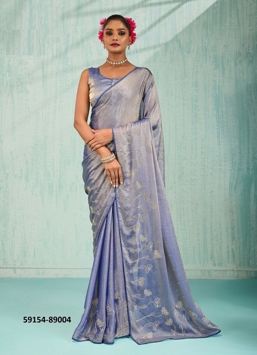 KIYANAAH - Catalog # 59154 (Set of 4 Sarees) by Brand S-ETHNIC LIFESTYLE