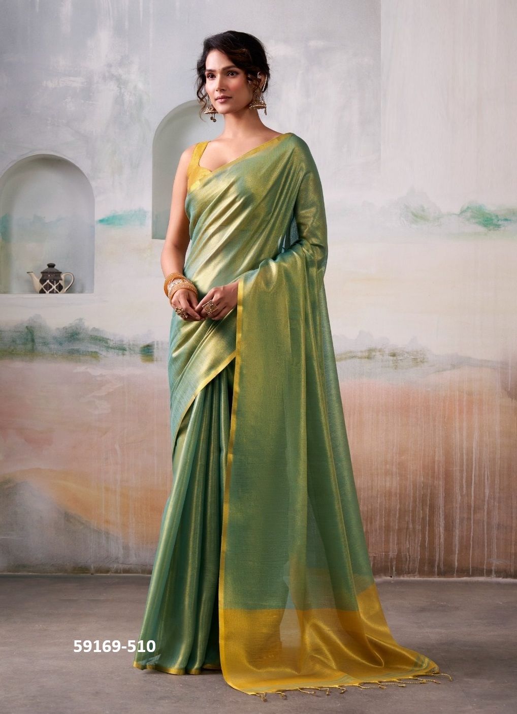 ANVIKA TISSUES - Catalog # 59169 (Set of 6 Sarees) by Brand DESI MUSE ANVIKA TISSUES - Catalog # 59169 (Set of 6 Sarees) by Brand DESI MUSE