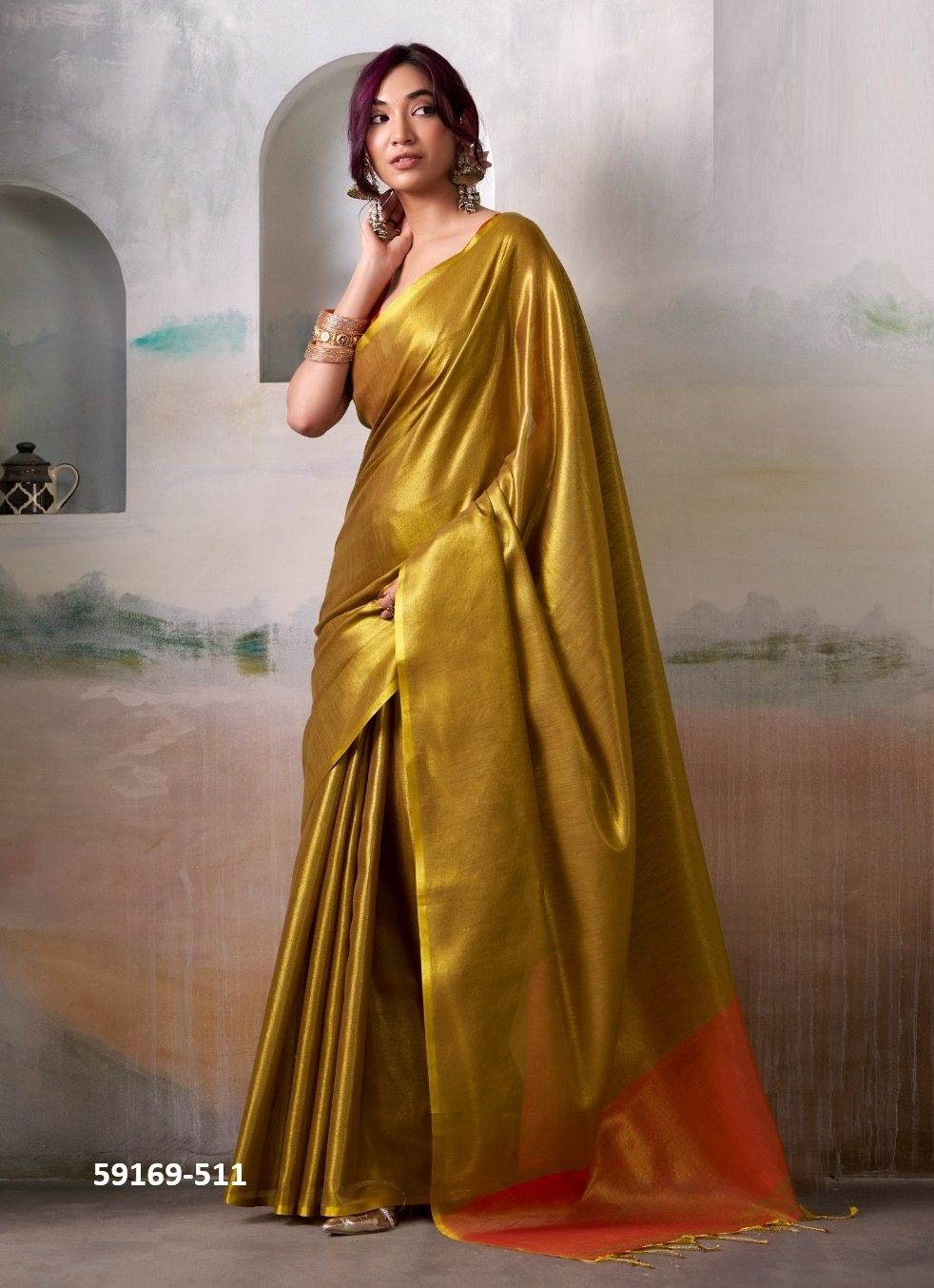 ANVIKA TISSUES - Catalog # 59169 (Set of 6 Sarees) by Brand DESI MUSE ANVIKA TISSUES - Catalog # 59169 (Set of 6 Sarees) by Brand DESI MUSE