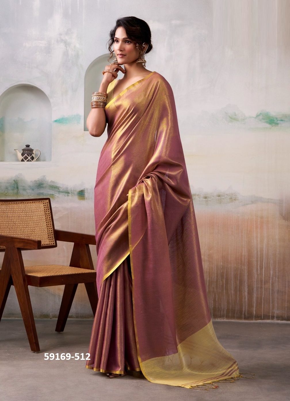 ANVIKA TISSUES - Catalog # 59169 (Set of 6 Sarees) by Brand DESI MUSE ANVIKA TISSUES - Catalog # 59169 (Set of 6 Sarees) by Brand DESI MUSE