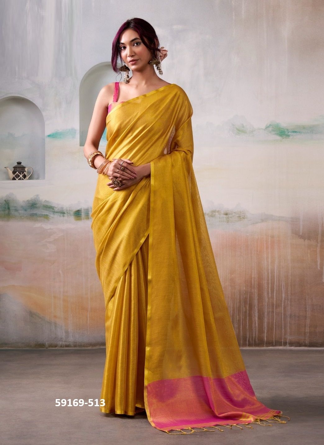 ANVIKA TISSUES - Catalog # 59169 (Set of 6 Sarees) by Brand DESI MUSE ANVIKA TISSUES - Catalog # 59169 (Set of 6 Sarees) by Brand DESI MUSE