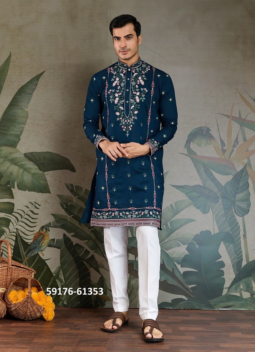THE FUSION FITS 3 - Catalog # 59176 (Set of 6 Men's Ethnic Wear) by Brand DESI MUSE