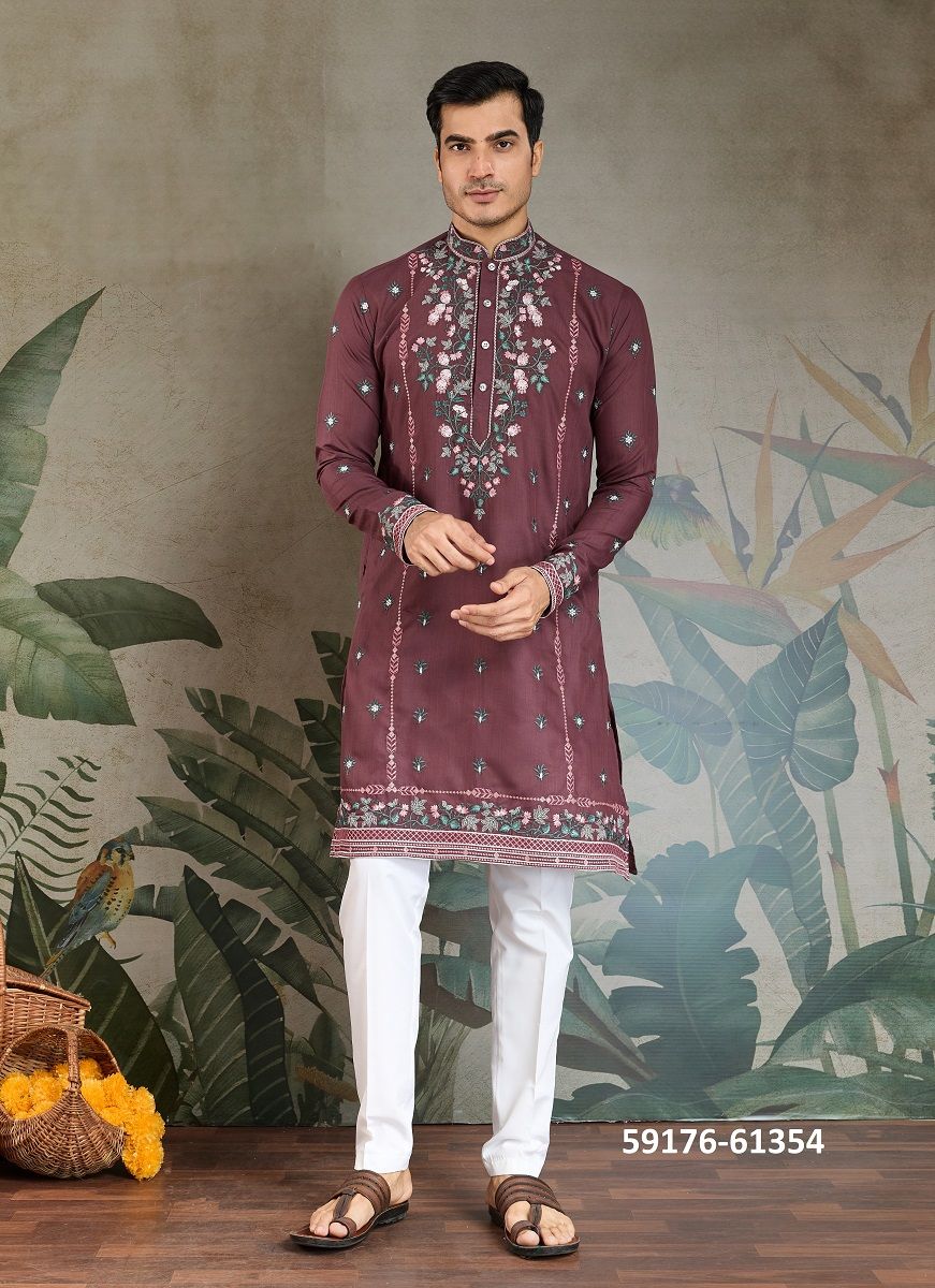 THE FUSION FITS 3 - Catalog # 59176 (Set of 6 Men's Ethnic Wear) by Brand DESI MUSE