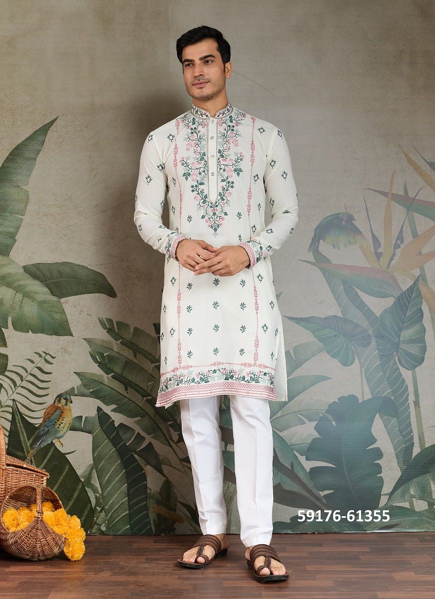 THE FUSION FITS 3 - Catalog # 59176 (Set of 6 Men's Ethnic Wear) by Brand DESI MUSE